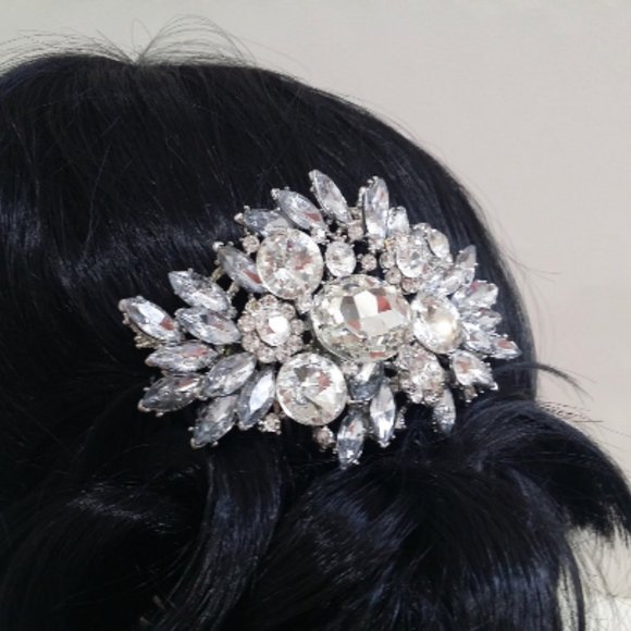 Crystal Bridal Bridesmaid Hair Comb - Picture 5 of 8